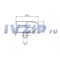 Уплотнитель двери холодильника МИНСК/Атлант ХМ-4113  560x1040мм Е-А 769748901600/2000000015507/769748900100