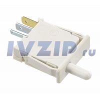 Кнопка холодильника BOSCH 3-контакта на свет HL-404KS1 0.1A/250V (шток 1,5см) 4315