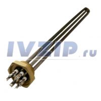 ТЭН для э/к 9000W RDT (3x3.0 кВт, резьба G1.5", L=580мм, 220/380В)