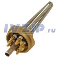 ТЭН для э/к 7500W RDT (3х2.5кВт, резьба G1.5", L=380мм,D=48мм 220/380В, под термостат)