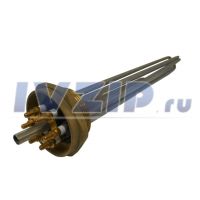 ТЭН для э/к 9900W RDT (3х3.3кВт, резьба G2", L=480мм, 220/380В, под термостат)