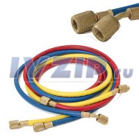 Шланг заправочный Mastercool (2,44м, накидные гайки F1/4"SAE, поштучно) 40396