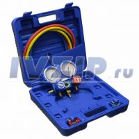 Коллектор VMG-2-R22-B Value (R404a,R22,R407C,R134a) + быстросъемы, d68mm в кейсе со шлангами