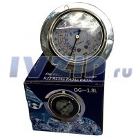 Манометр с глицерином низкое давление (-0,1,,,,1,8мПА) QG-1.8L
