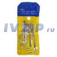 Набор шестигранников 1,5-6 мм малый в чехле 8PCS /SET