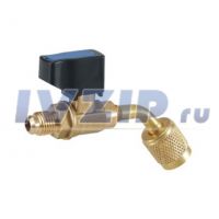 Вентиль для шланга (внешн 1/4" SAE х внутр 5/16" SAE 45°) Value CV02