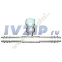 Фитинг алюминиевый F-A G6xG6 R134 (с сервисным портом HP)