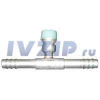 Фитинг алюминиевый F-A G8xG8 R134 (с сервисным портом HP)