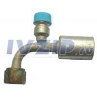 Фитинг алюминиевый G6/90 O-R R-134 SUC6259 (с сервисным портом HP)