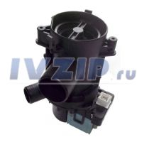Насос PLASET 34W (в сборе, клеммы вперед) PMP006WH/63IG862/481981728926/481236018527/481936018189/481936018209/481936018194/1.47.010.12