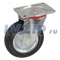 Колесо поворотное SC 63 (12) (160мм, платформа 135×105мм, 150кг, подшипник роликовый)